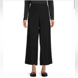 Eileen Fisher Black Wide-Leg Trousers